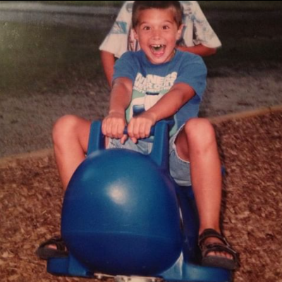 Josh Swickard's childhood picture.